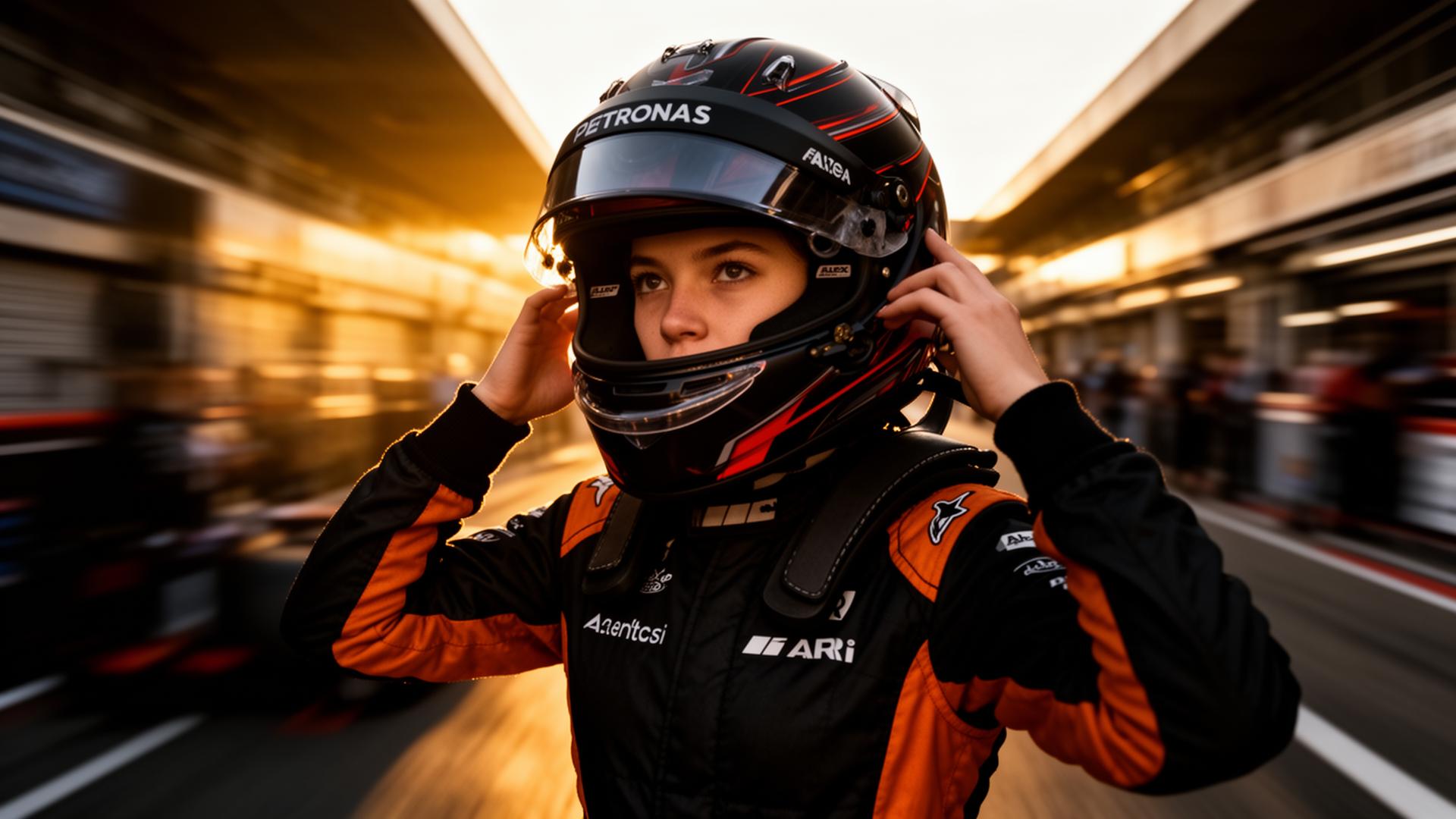 Female racing driver